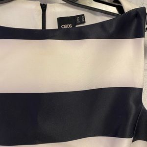 ASOS Dresses - ASOS bonded black and white stripe mini dress ASOS Dresses - ASOS bonded black and white stripe mini dress